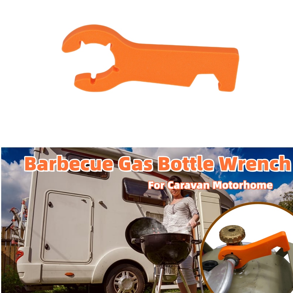 Camping Cooking Grill - Caravan Gas Bottle Wrench RV Grill