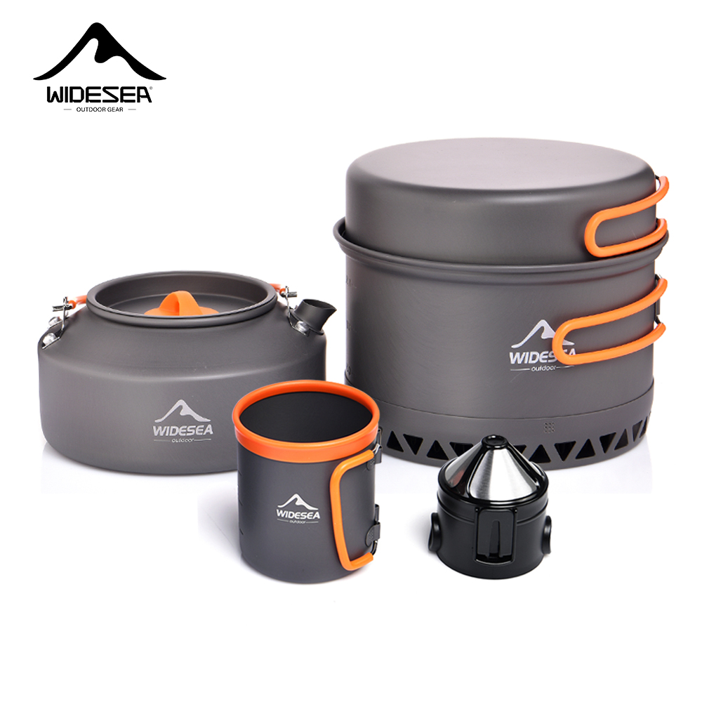Camping Cooking Set 2 Person - Camping Tableware Outdoor Cookware Set Pots