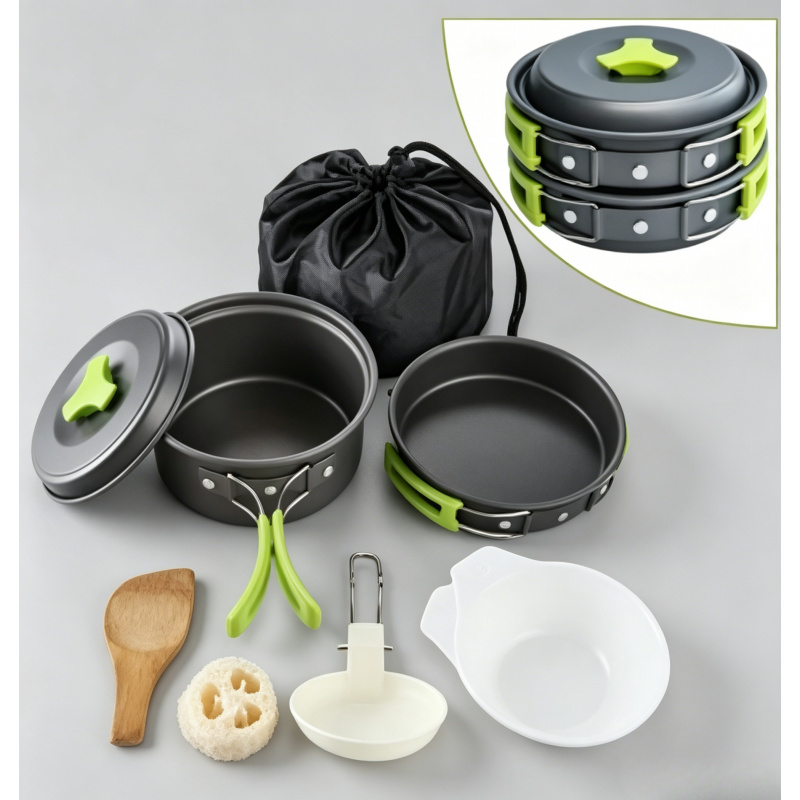 Camping Cooking Roll - Portable Durable Camping Cookware Set Outdoor