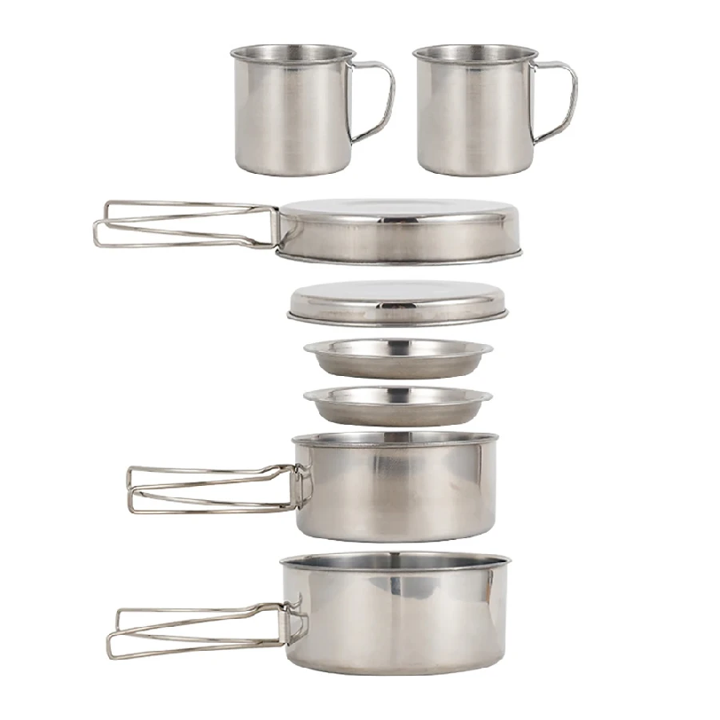 8pcs/Set Camping Cookware Mess - Camping Cooking Roll recensie en prijs