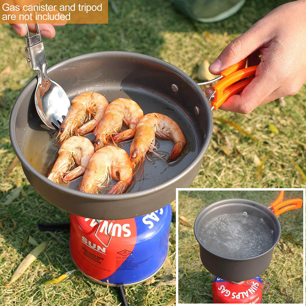Aluminum Outdoor Camping Cookw - Camping Cooking Set 2 Person recensie en prijs