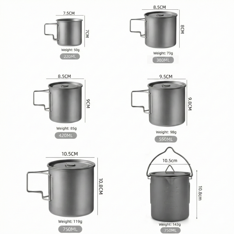 Titanium Camping Mug with Fold - Camping Cooking Roll recensie en prijs