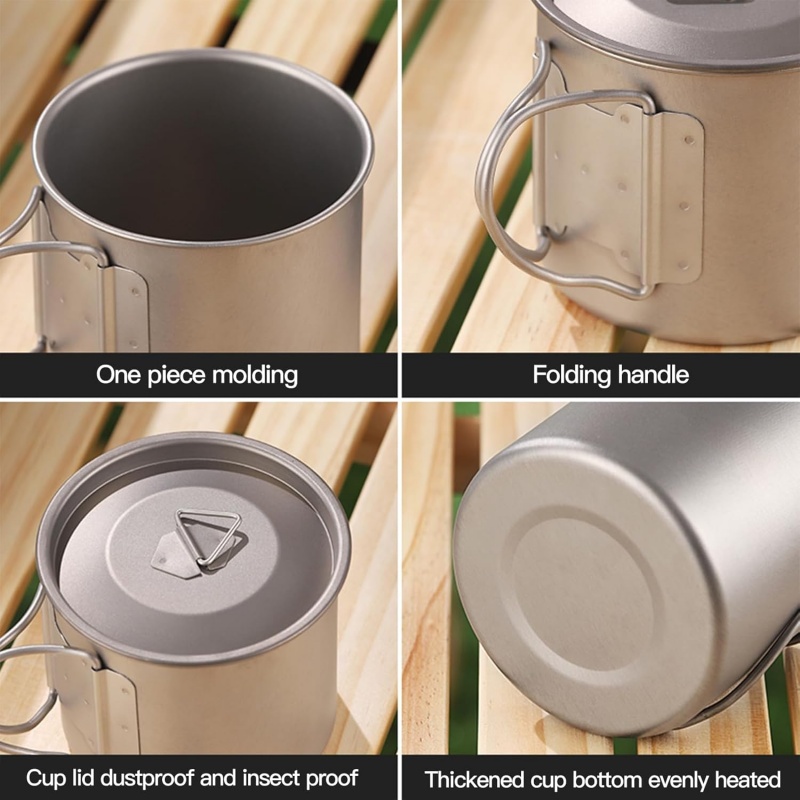 Titanium Camping Mug with Fold - Camping Cooking Roll recensie en prijs