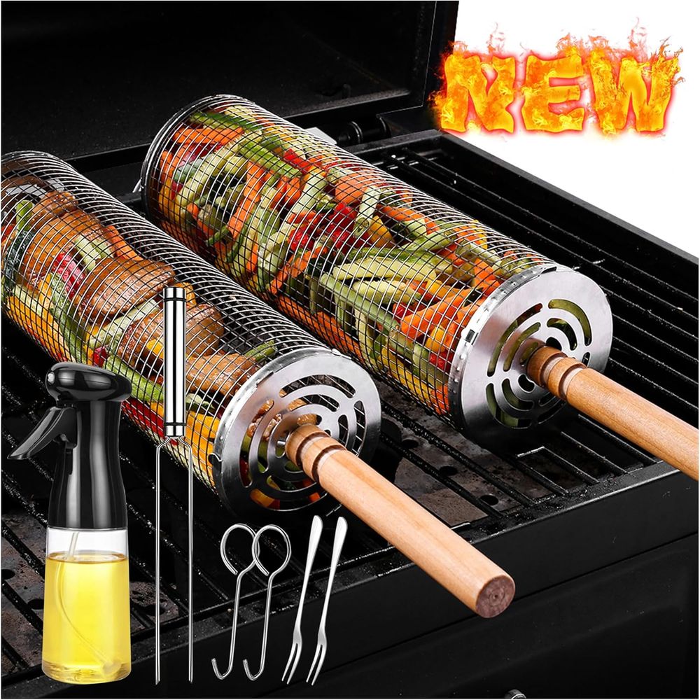Large Round Stainless Steel Gr - Camping Cooking Grill recensie en prijs