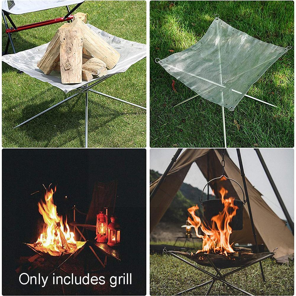 Portable Fire Pit Durable Outd - Camping Cooking Mesh recensie en prijs