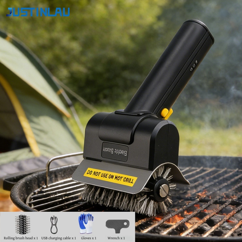 JUSTINLAU Electric Grill Brush - Camping Cooking Mesh recensie en prijs