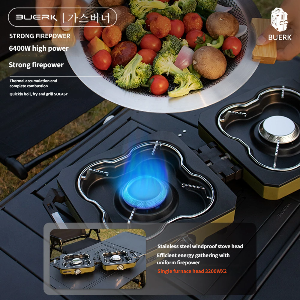 Double Head Stove Dual Burner  - Camping Double Cooking Stove recensie en prijs
