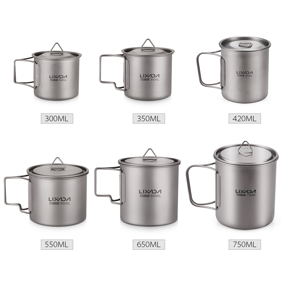 Lixada Water Cup Mug Titanium  - Camping Cooking Mug recensie en prijs