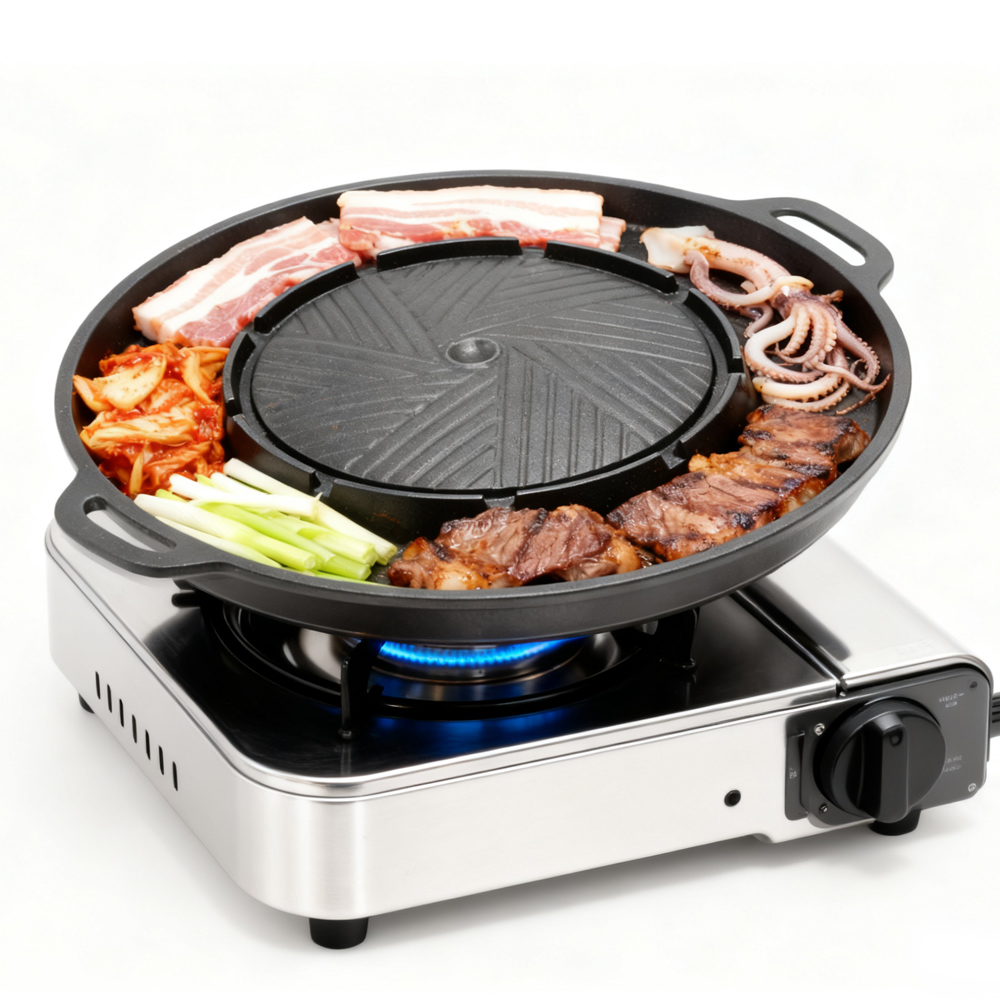 KOSUN Korean BBQ Grill Pan 2 i - Camping Cooking Grill recensie en prijs