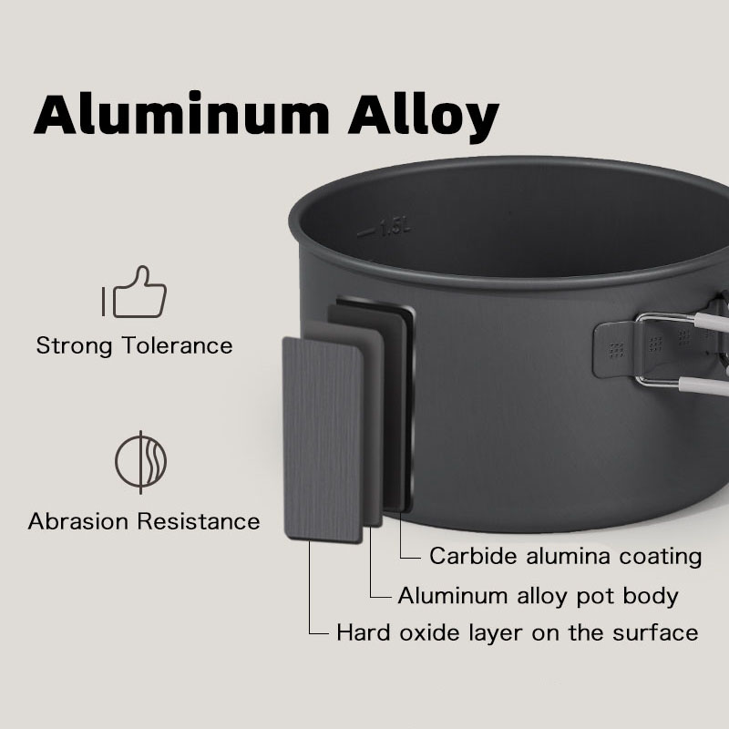 Naturehike Aluminum Alloy Pots - Camping Cooking Set 2 Person recensie en prijs