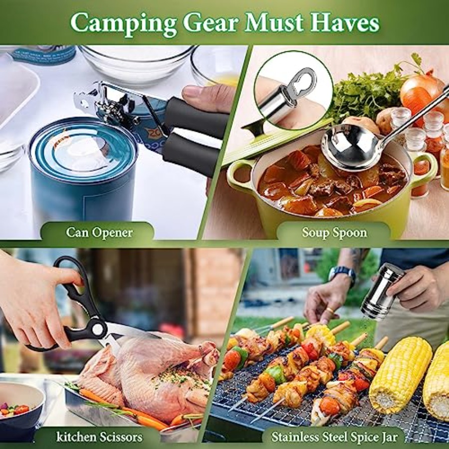 Camping Cooking Utensils Set,  - Van Camping Cooking recensie en prijs
