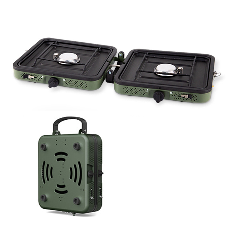 Portable double burner cooker  - Camping Double Cooking Stove recensie en prijs