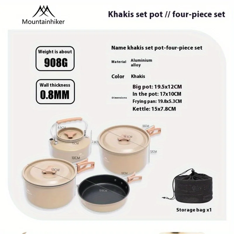 Mountainhiker new set pot kett - Camping Cooking Set 2 Person recensie en prijs
