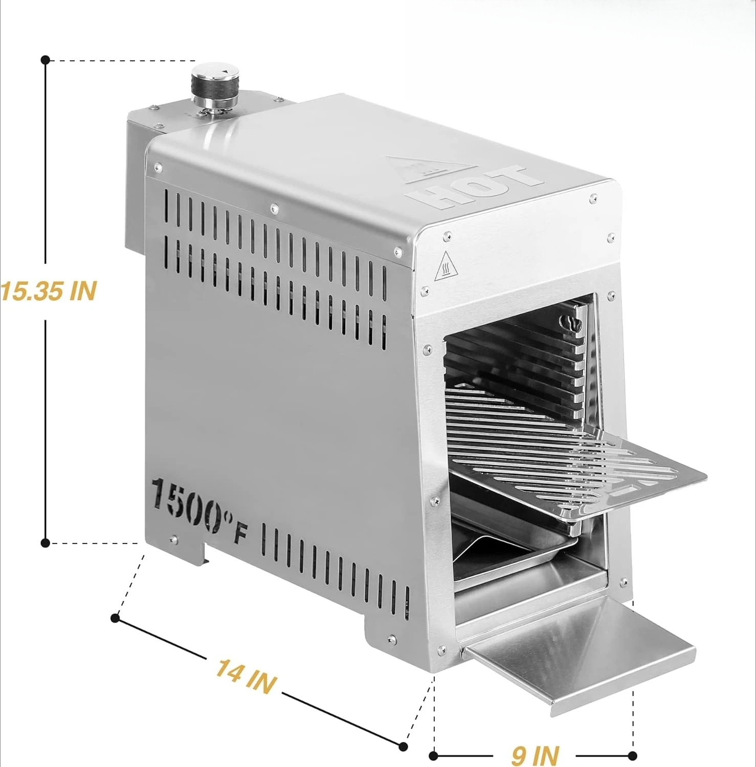 Stainless Steel Propane Grill  - Camping Cooking Broiler recensie en prijs