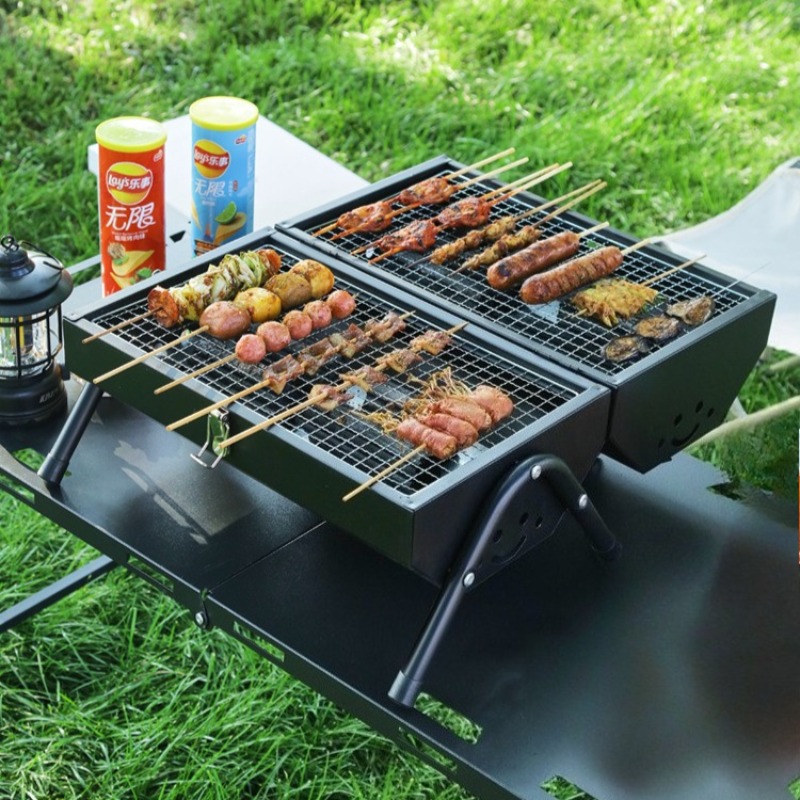 Carbon Steel Barbecue Grill Po - Camping Double Cooking Stove recensie en prijs