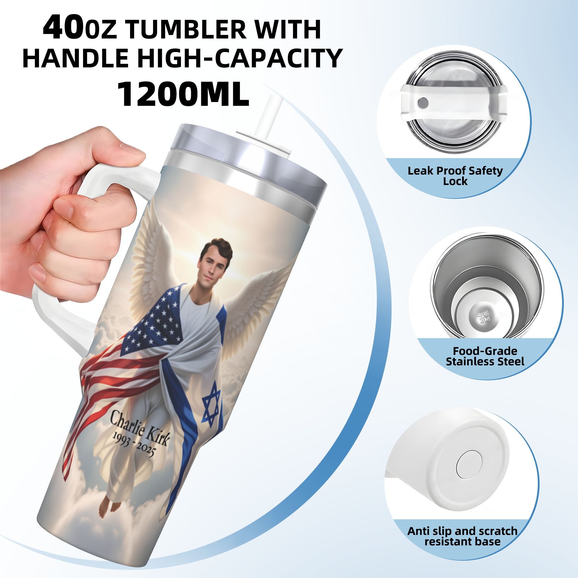 Charlie Kirk Angelic Advocate  - Camping Cooking Mug recensie en prijs