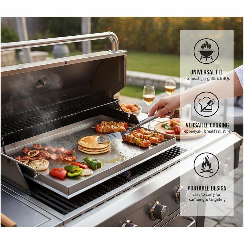 Flat Top Grill Plate 23x16 inc - Camping Cooking Grill recensie en prijs