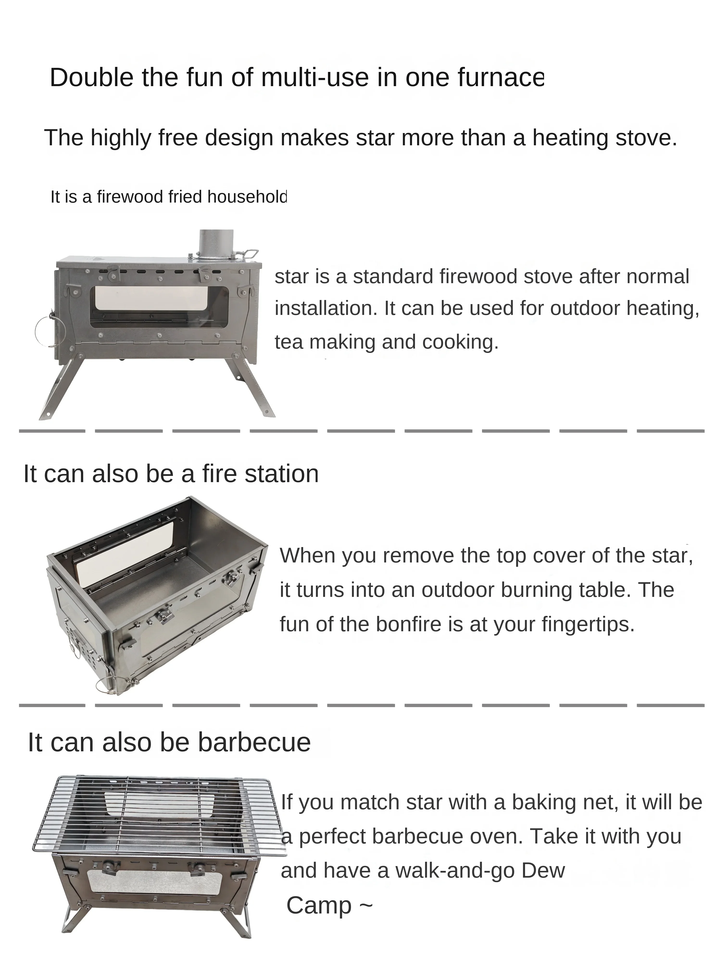 WT Star Ti Titanium Alloy Fold - Camping Cooking Equipment Gas recensie en prijs