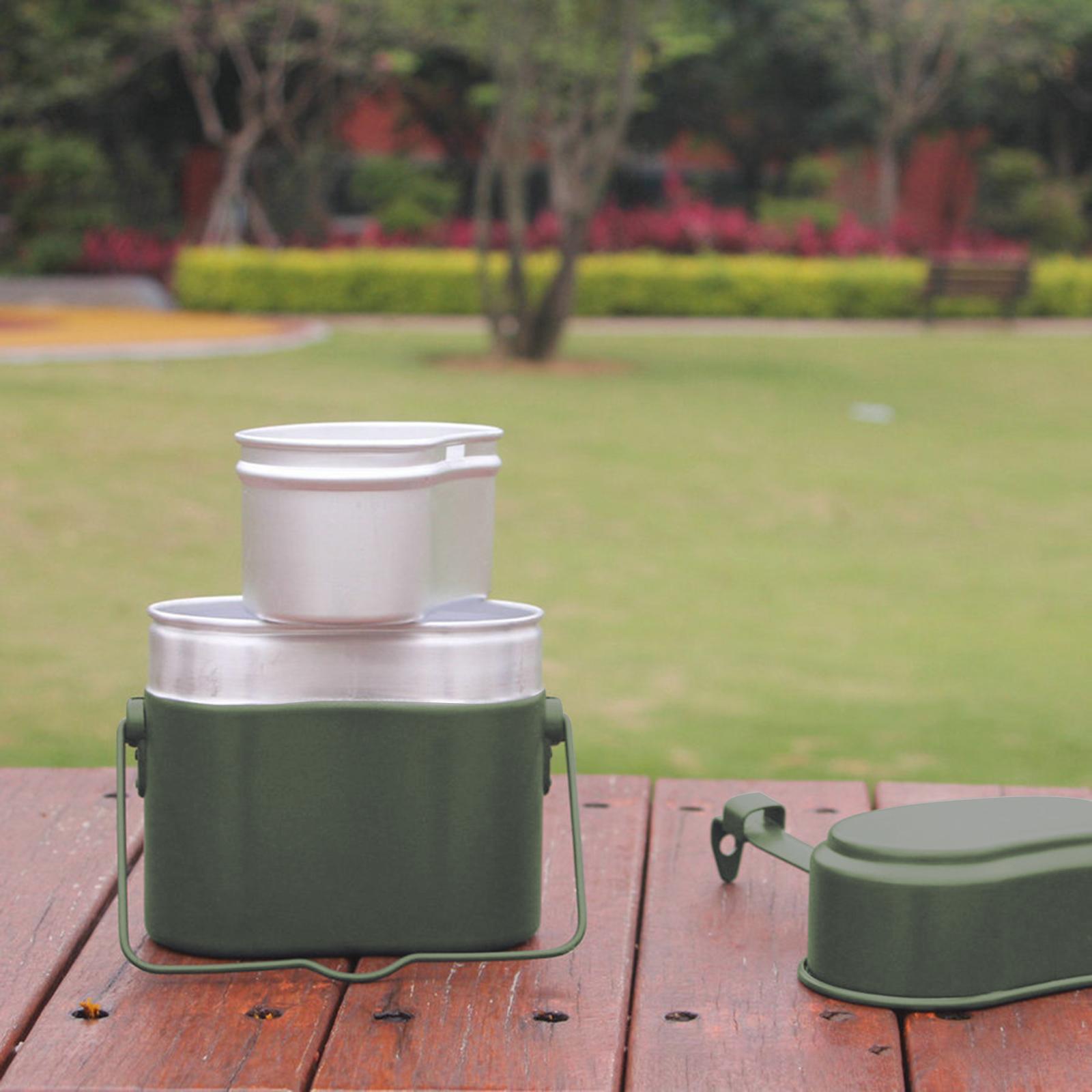Lunch Box Mess Kit Pot and Pan - Camping Cooking Set 2 Person recensie en prijs