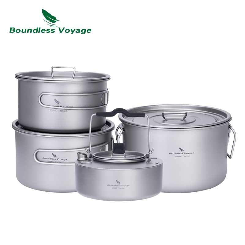 Boundless Voyage Titanium Pot  - Camping Cooking Set 2 Person recensie en prijs