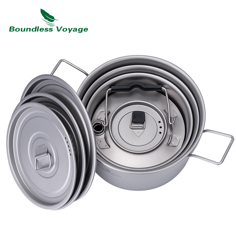Boundless Voyage Titanium Pot  - Camping Cooking Set 2 Person recensie en prijs