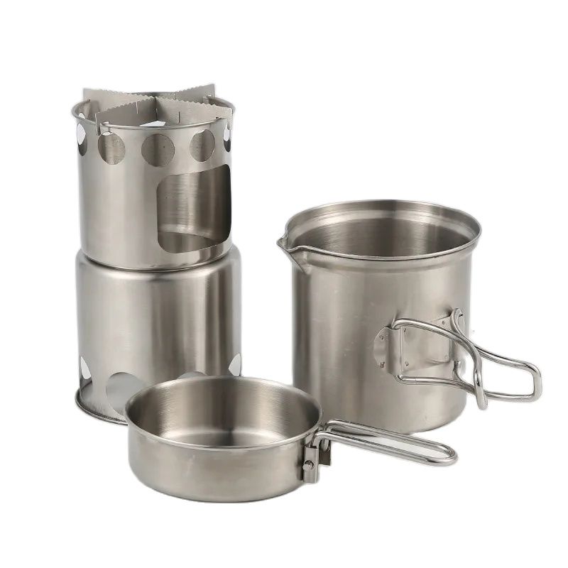 Camping Wood Stove Pot Set Pic - Camping Double Cooking Stove recensie en prijs
