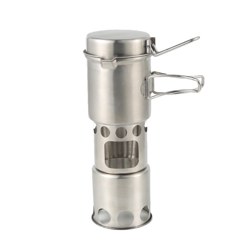 Camping Wood Stove Pot Set Pic - Camping Double Cooking Stove recensie en prijs