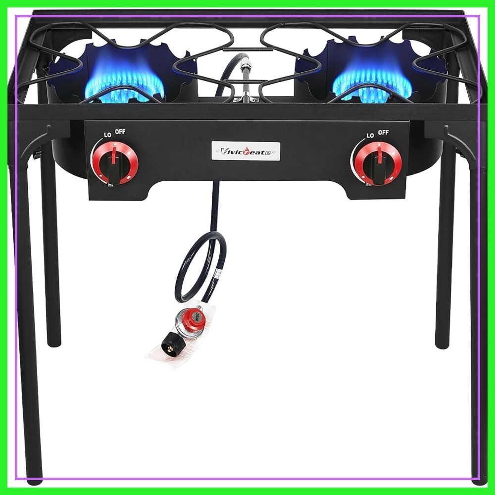 Portable Propane Grill 2 Burne - Camping Double Cooking Stove recensie en prijs