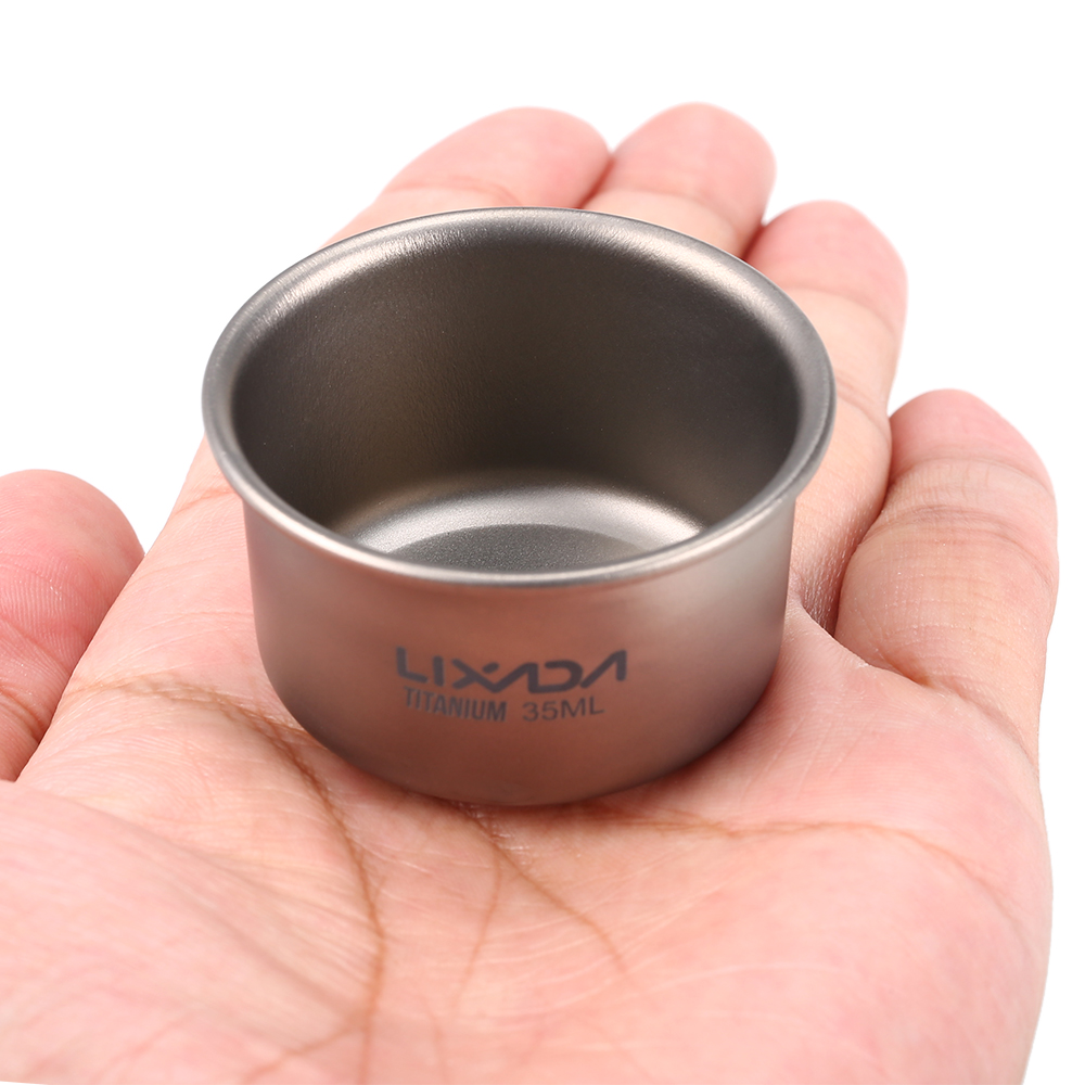 1/3pcs Lixada 35ml Mini Titani - Camping Cooking Mug recensie en prijs