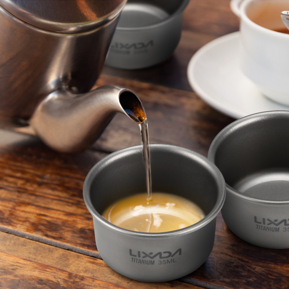 1/3pcs Lixada 35ml Mini Titani - Camping Cooking Mug recensie en prijs
