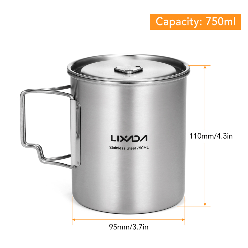 Lixada 750ml Cup Outdoor Stain - Camping Cooking Roll recensie en prijs