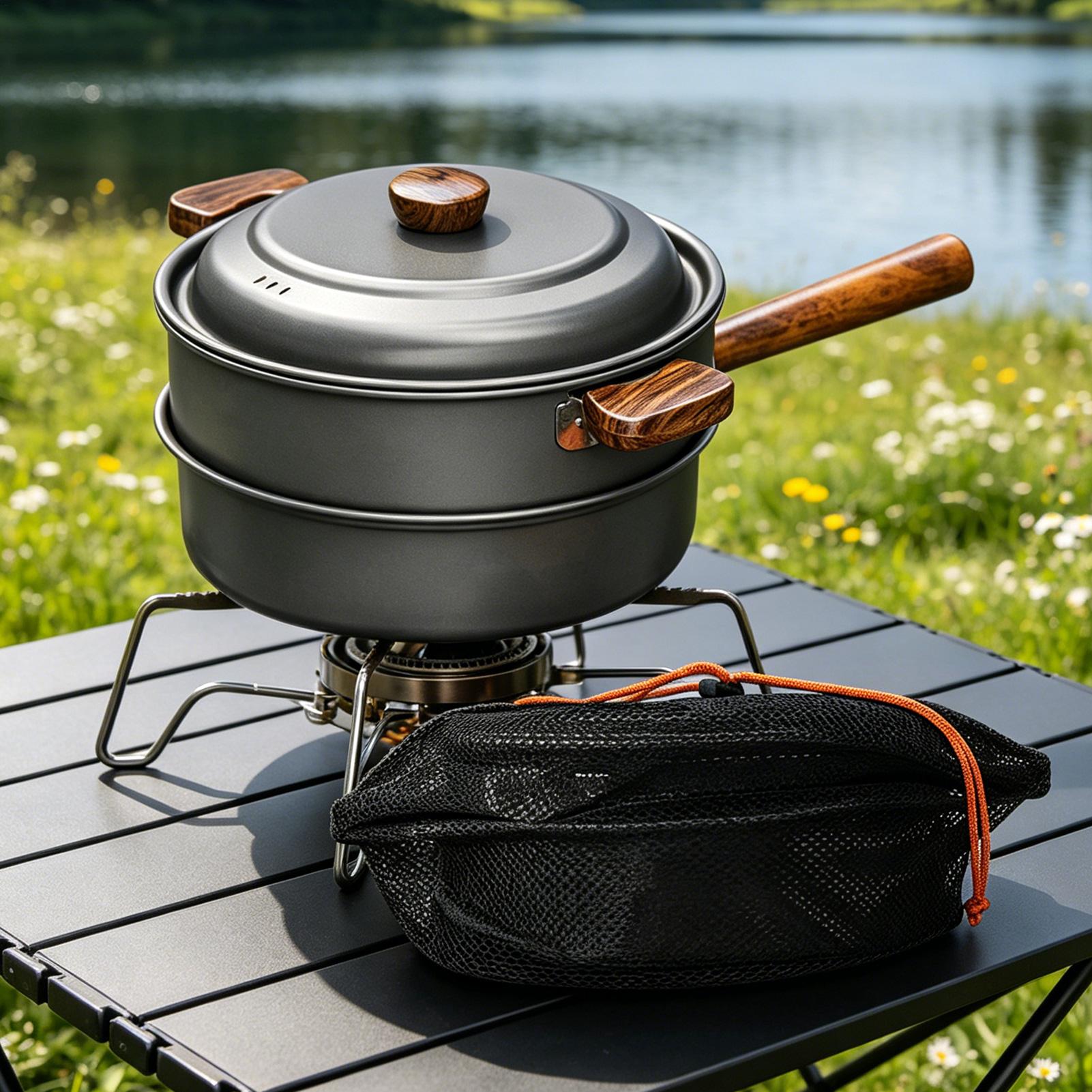 Camping Pot Portable Large Lig - Camping Double Cooking Stove recensie en prijs