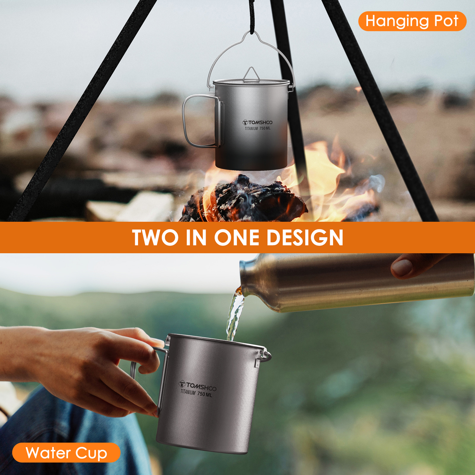 TOMSHOO Ultralight 750ml Titan - Camping Cooking Mug recensie en prijs