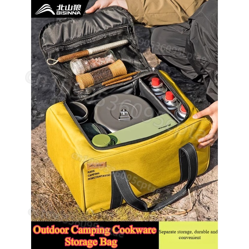 Portable Camping Cookware Set  - Camping Cooking Roll recensie en prijs