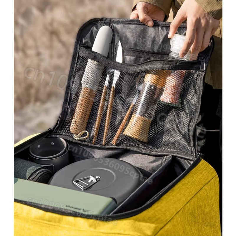 Portable Camping Cookware Set  - Camping Cooking Roll recensie en prijs