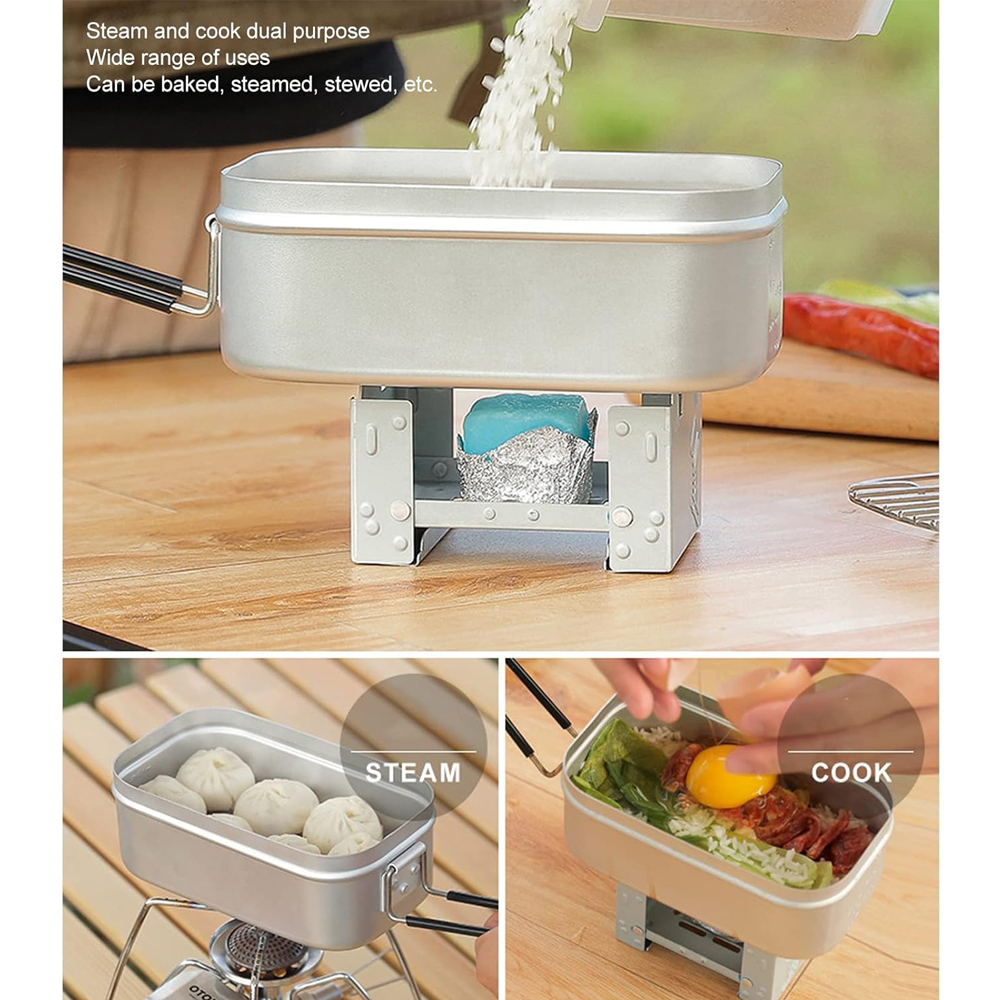 Foldable Bento Box Handle, Lun - Camping Cooking Set 2 Person recensie en prijs