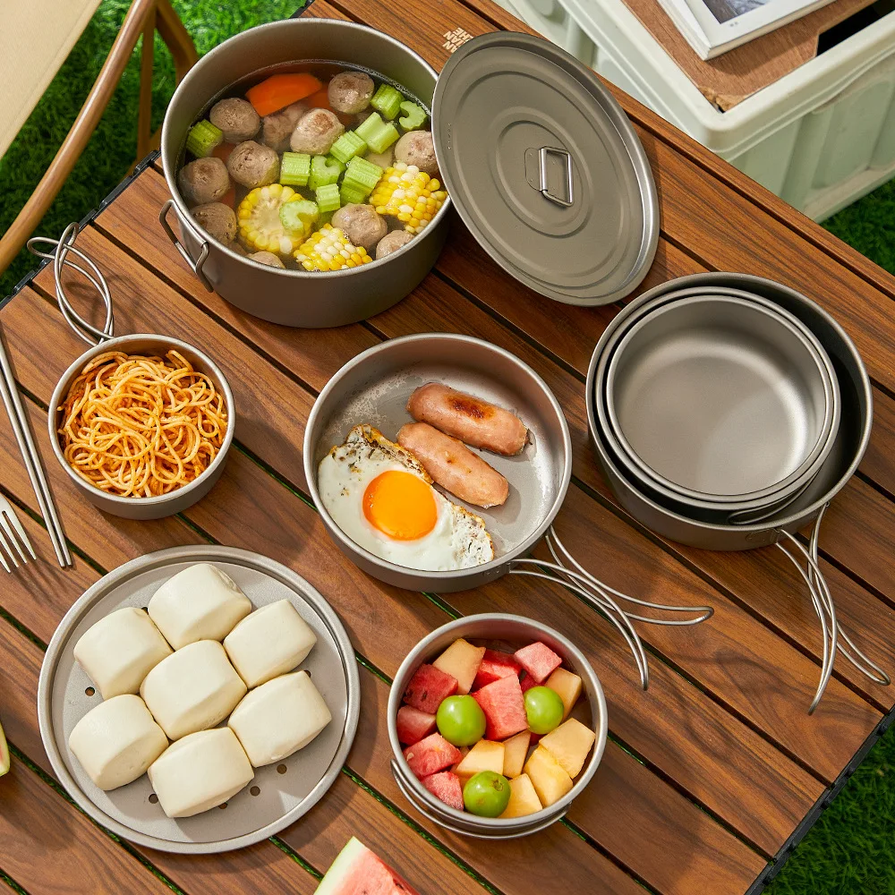 Titanium Outdoor Pot Set Picni - Camping Cooking Mesh recensie en prijs