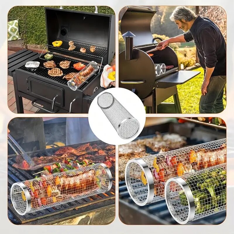 Stainless Steel Portable Barbe - Camping Cooking Mesh recensie en prijs