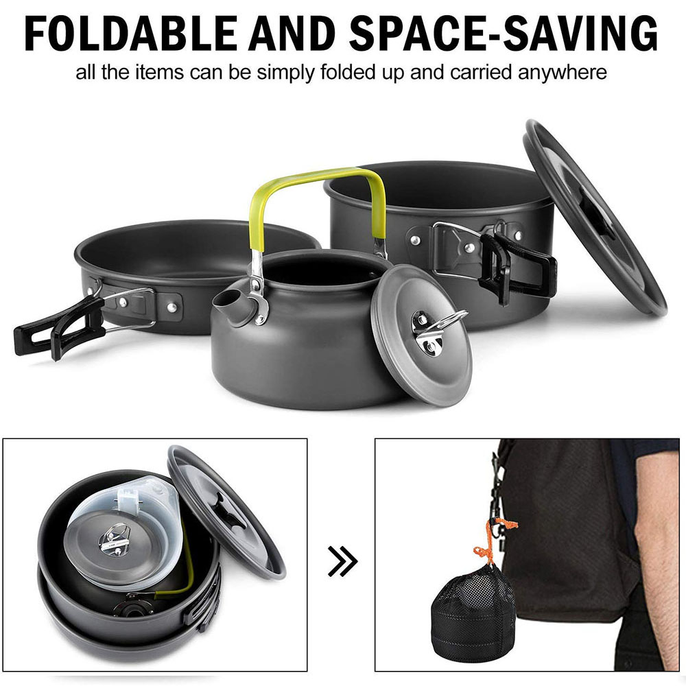 Outdoor camping cookware set m - Camping Cooking Set 2 Person recensie en prijs