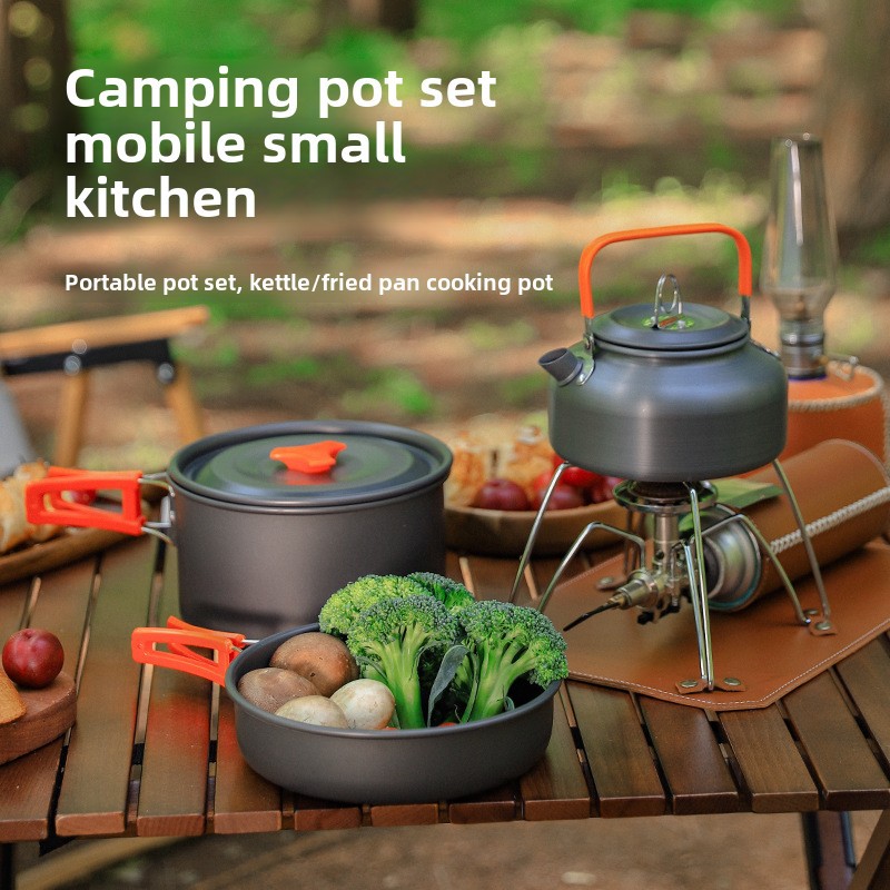 Outdoor Camping Cookware Set f - Camping Cooking Set 2 Person recensie en prijs
