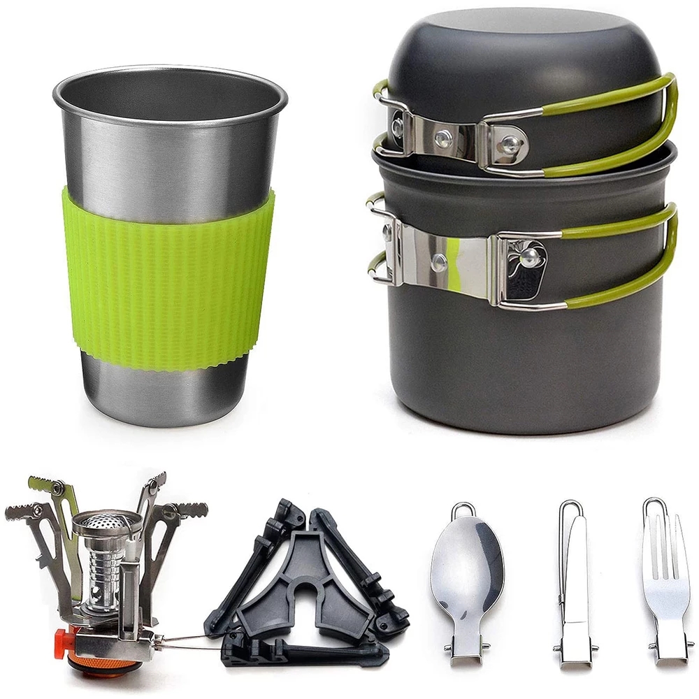 Camping Cookware Kit with Stov - Camping Cooking Roll recensie en prijs